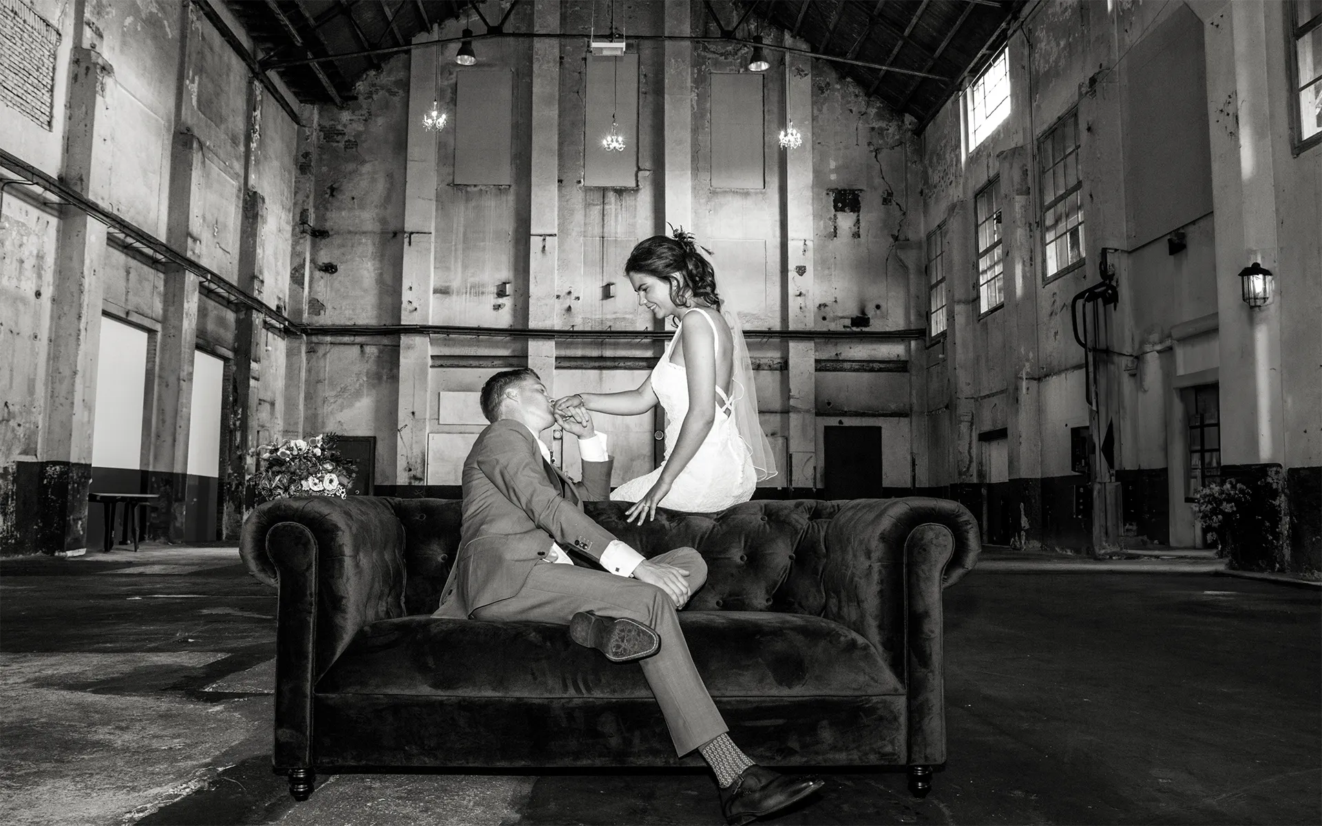 Bruidspaar Hembrug terrein